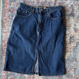 Paris Blues Dark Blue Denim Pencil Skirt